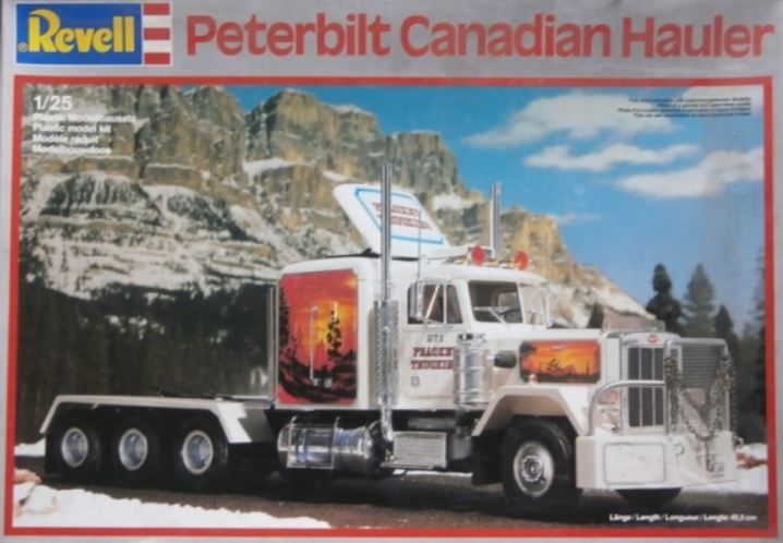 1/25 SCALE REVELL PETERBILT CANADIAN HAULER MODEL TRUCK KIT #7456
