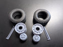 GARAGE SALE T41-10  24" BRIDGESTONE L375  FLOAT TIRE AND 10 ALCOA STYLE WHEEL 1PAIR (Copy) (Copy)