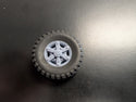 GARAGE SALE T44-6  SIDE ARMOUR TIRE 24"  WITH MACK STYLE 6 SPOKE WHEELS TANDEM SET