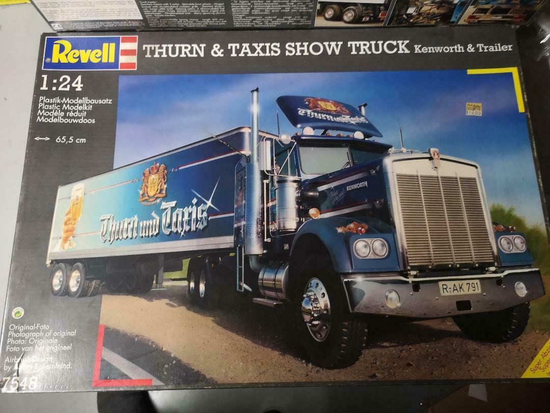 REVELL THURN & TAXIS SHOW TRUCK KENWORTH W/TRAILER 2 IN1 KIT 1:24