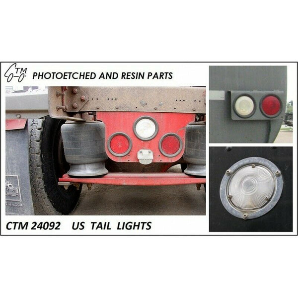 CTM24092 US TRUCK TAIL LIGHTS  1/24 OR 1/25 SCALE      1 PACK