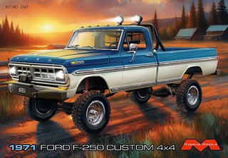 Moebius 2567 1971 Ford F250  4 x 4 LIFTED Truck 1/25 scale Plastic Model kit   NEW!