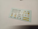 CAT D8H Dozer Decal Set    For AMT KIT                                                               DECALS