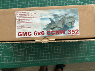 GMC 6x6  ARMY TRUCK  CCKW 352         1/24 scale   RESIN TRUCK KIT