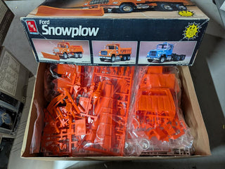 GARAGE SALE   AMT FORD SNOWPLOW w/ box of Extra parts