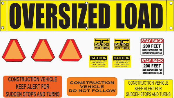 STS DECALS     Oversized load, etc      1/25 scale                                                 DECALS