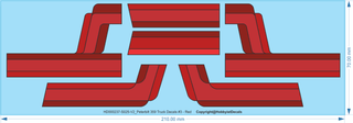 PETERBILT 359 #3 V2  1/25 scale Decal set Waterslide
