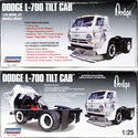 LINDBERG    1969 DODGE L-700 S/A Tractor kit   1/25       Plastic model kit