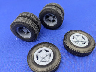 Garage Sale   Set B       Rubber tires with 5 Spoke Dayton Wheels Single axle set