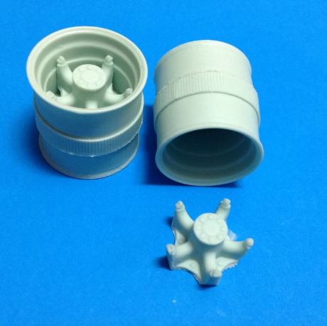 AUSLOWE WD45 1/25 SCALE 5 SPOKE REAR DRIVE WHEELs SET OF 4 WHEELS TIRE ...