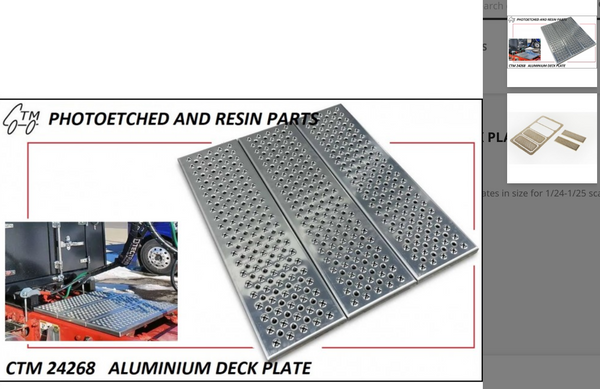 CTM24268   Aluminum Deck plate    Photoetched
