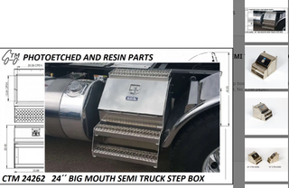 CTM24262     24" Big Mouth Truck Step Box   Photoetched