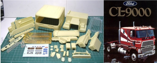 RESIN TRANSKIT  FORD CL9000 1/25                                                           RESIN CAB