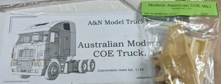 A&N   FREIGHTLINER ARGOSY w/ North American Dashboard    1/24 scale              RESIN CAB