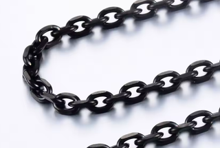 CHAIN  24"  2.4 mm link or 2 1/2" scale link size Black
