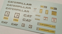 CAT D8H Dozer Decal Set    For AMT KIT                                                               DECALS