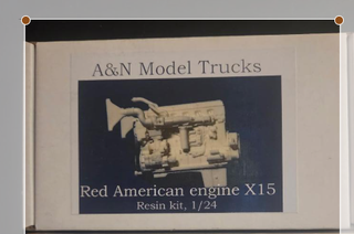 A&N Models RED (CUMMINS) X-15 Engine kit