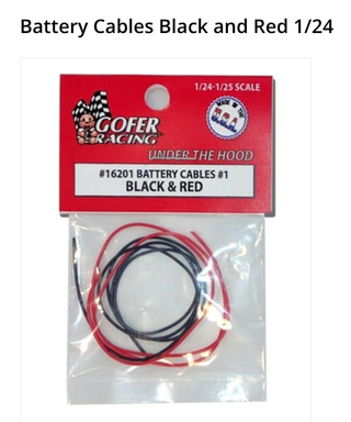 GOFER 16201    Battery Cables  Red & Black