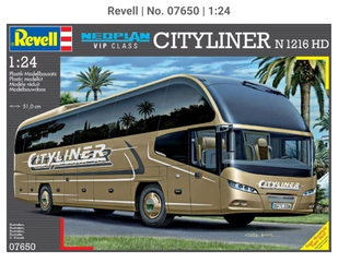 REVELL CITYLINER BUS  NEOPLAN EUROBUS N1216HD    1/24  Rev#07650         PLASTIC MODEL KIT