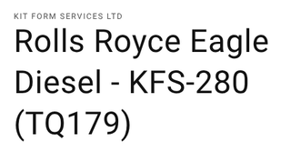 KFS TQ179  ROLLS ROYCE EAGLE DIESEL TRUCK ENGINE