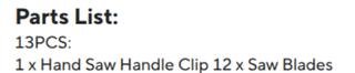 13 pc Mini hacksaw pen type saw
