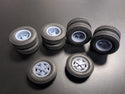 GARGAE SALE T32/33-6  BRIDGESTONE DRIVE & STEER TIRES W/6 SPOKE DAYTON WHEELS