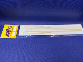 STS DECALS   #1 WHITE / GOLD CAB DECAL    1/25 scale                                                 DECALS