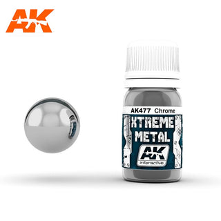 AK Interactive   #477    Xtreme CHROME  Metal paint   30ml Bottle