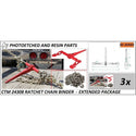 RATCHET LOAD BINDER KIT  CTM24308   3/pack  1/25 - 1/24 SCALE            Trukbody & Trailer