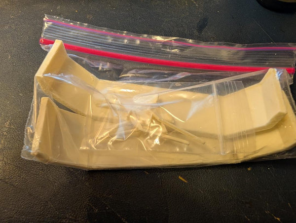 AIM   1/25 FULL TANDEM FENDERS WITH SUPPORT BRACKETS  RESIN              BODY CHASSIS