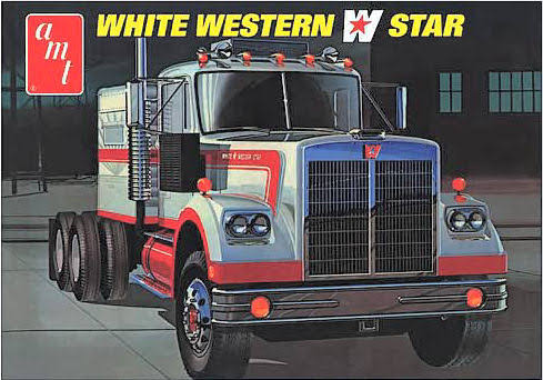 AMT White Western Star  Conventional 1/25 scale       OPEN KIT