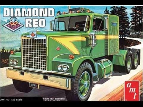AMT 1500   DIAMOND REO CONVENTIONAL    OPEN KIT     PLASTIC MODEL KIT 1/25 scale