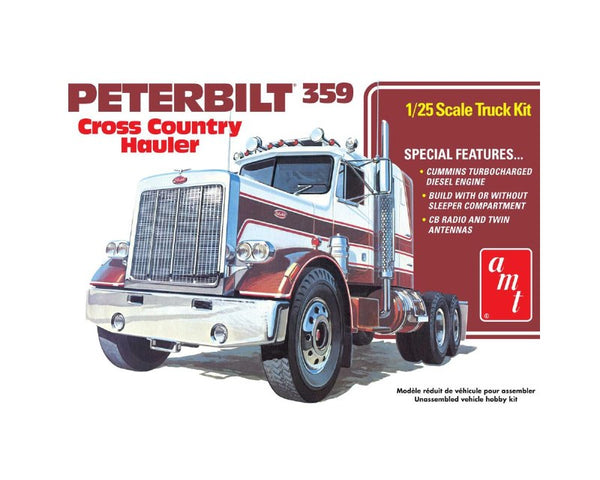 AMT1477   Peterbilt 359 Cross Country Hauler    1/25 scale Plastic model kit