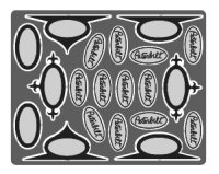 Peterbilt Badges   1/25 or 1/24                                                         Photoetch cab hood parts