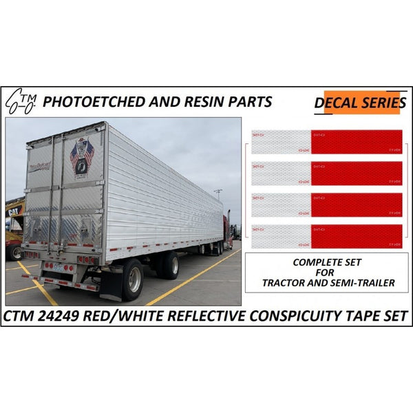 CTM24249     RED/WHITE CONSPICUITY TAPE SET                                   DECALS