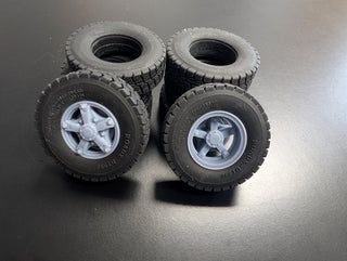 GARAGE SALE T37-5  ROAD X TIRE 24"  WITH 5 SPOKE WHEELS TANDEM SET