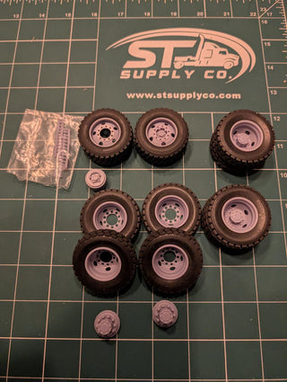 GARAGE SALE   T40DP-5H      T40 5 Hole Float Bridgestone Tires with 5 Hole Budd Deep Tread Drive tires