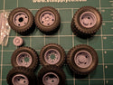 GARAGE SALE   T40DP-5H      T40 5 Hole Float Bridgestone Tires with 5 Hole Budd Deep Tread Drive tires