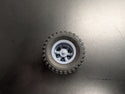 GARAGE SALE T44-6  SIDE ARMOUR TIRE 24"  WITH MACK STYLE 6 SPOKE WHEELS TANDEM SET