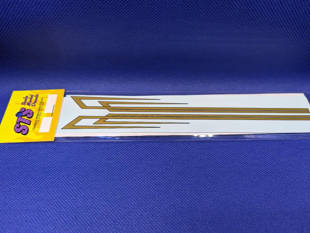 STS DECALS 8 GOLD / BLUE OUTLINE CAB DECALS 1/25 scale DECALS ST Supply Co. Ltd.