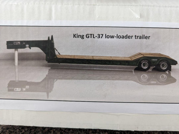 37FT KING FLOAT TRAILER Kit 1/24 scale    CNC , Resin, Photo etch Kit             Trailer