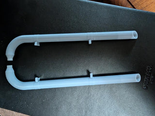 3D printed Straight pipes    1 pair                                                   Exhaust