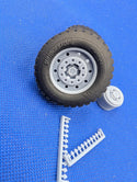 W50   1/25 24" 10 Hole Wheels w/ Float Tires REAL RUBBER