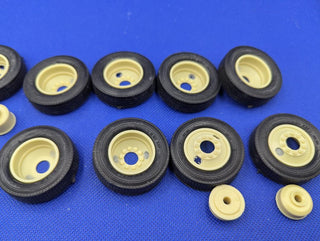 Garage Sale   1/24 scale 2 hole BUDD Wheels and Tires  by KFS