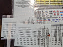 Garage Sale   9 Assorted Decals sets  See pics  1/25 scale waterslide decals