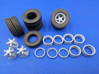 Garage Sale   T37 Drive Tires with  5 Spoke (DAYTON Style Hubs) Hubs Drive set 4 dual sets