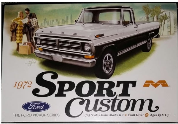 SPORT CUSTOM  1972 F100 FORD PICK UP  1/25 SCALE   MOEBIUS 1220