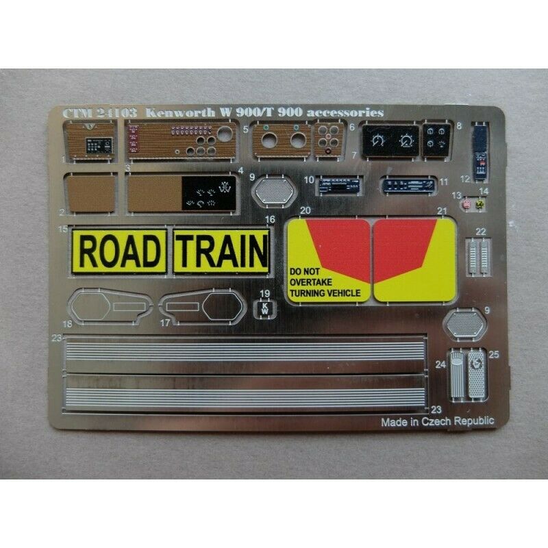ctm24103 AUSTRALIAN KENWORTH T900 INTERIOR KIT 1/25 PHOTOETCHED | ST ...