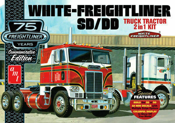 1/25 SCALE FREIGHTLINER WTF 2 IN 1 KIT TANDEM OR SINGLE AXLE 75ANNIV