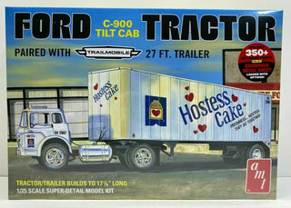 1/25 SCALE FORD C900 TRACTOR WITH TRAILER HOSTESS  AMT KIT